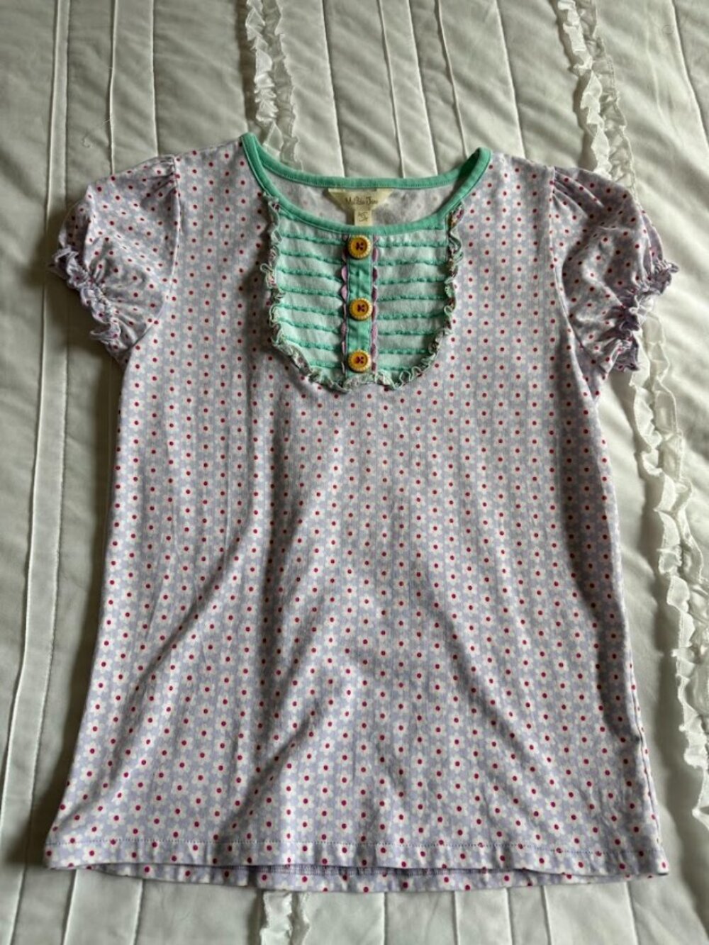 Matilda Jane Clothing Girls Size 12 Front Porch Top